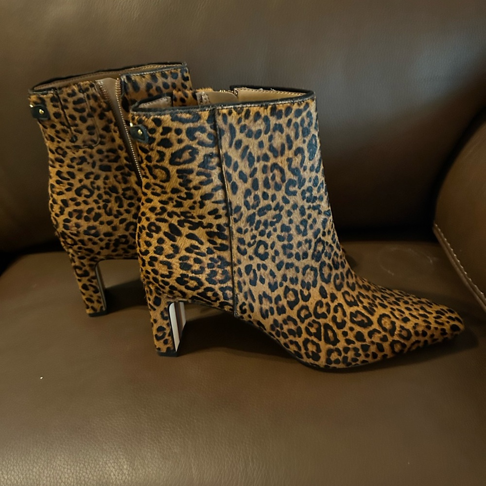 Sam Edelman Leopard Print Ankle Booties